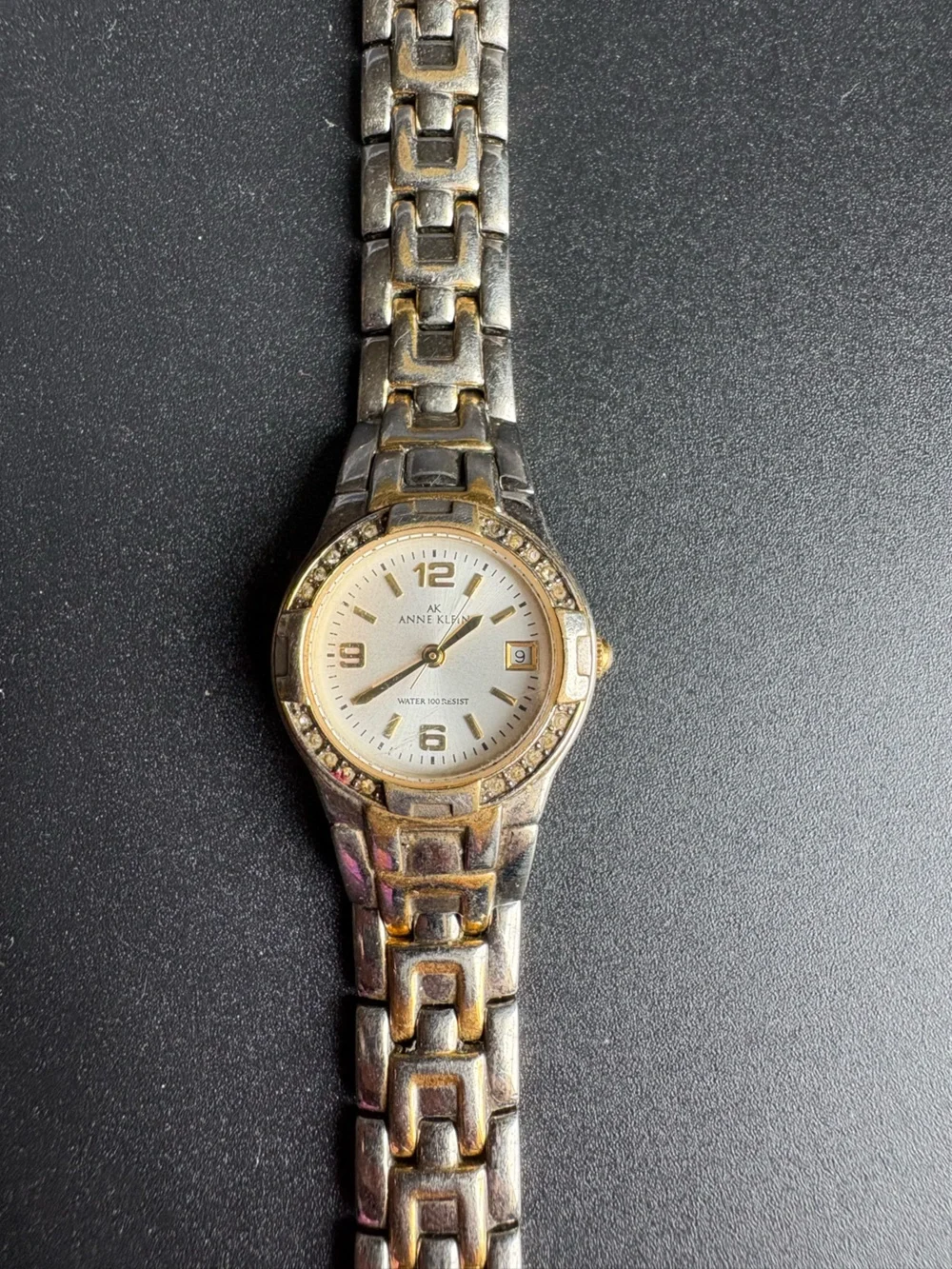 Anne Klein Two-Tone Bracelet Watch in Gold and Silver